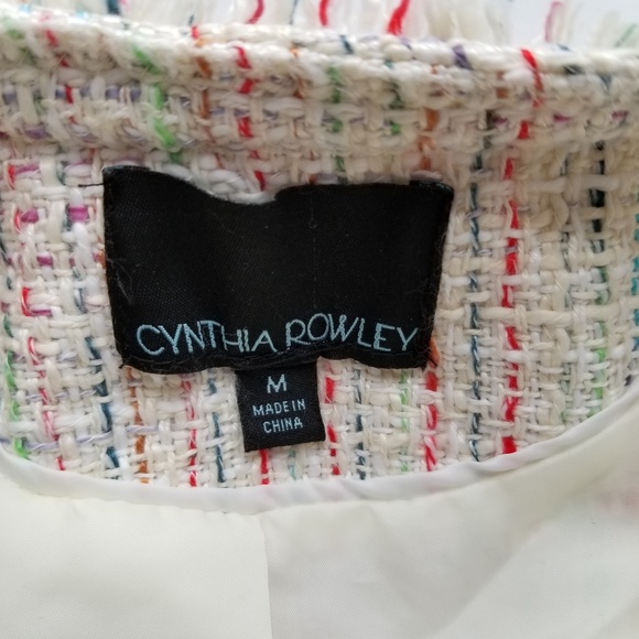 Cynthia Rowley Tweed BLazer SIZE MEDIUM - Picture 7 of 8